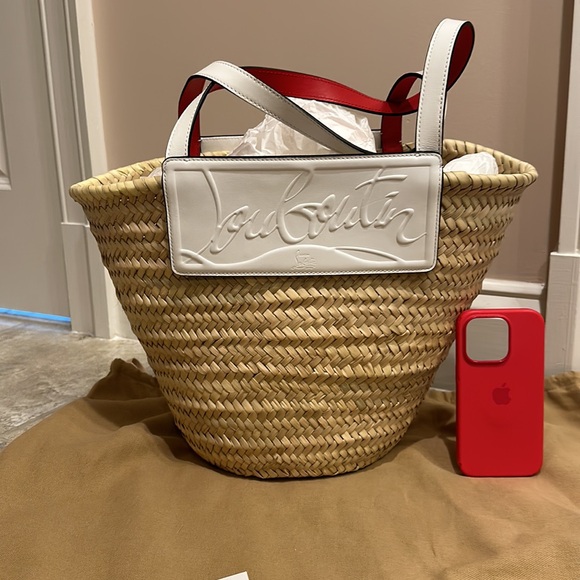 CHRISTIAN LOUBOUTIN straw beach bag - Picture 3 of 7